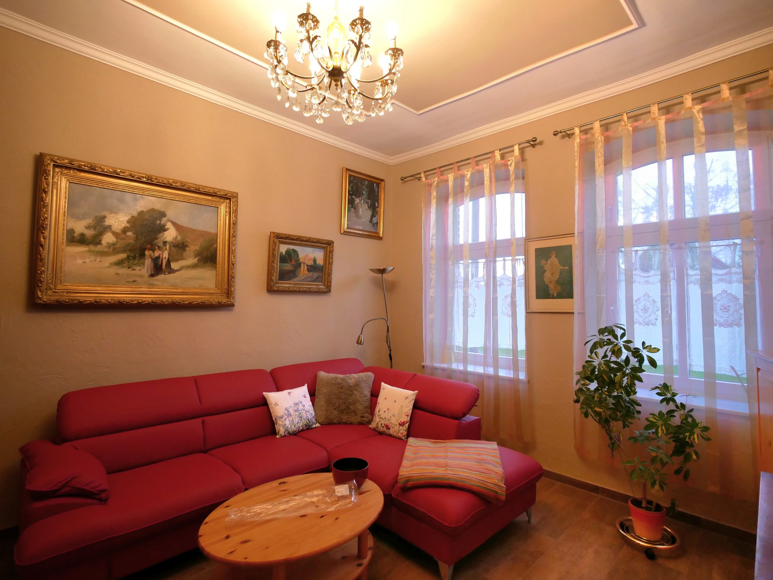 FeWo Wohnzimmer Fenster zum Blog
