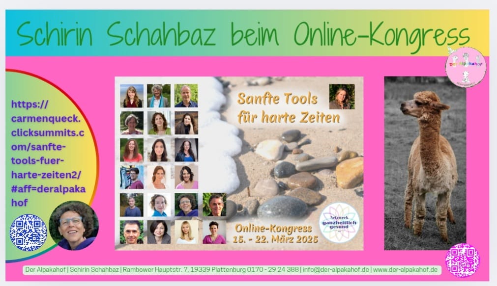 Kongress 2025 Schirin vom Alpakahof
